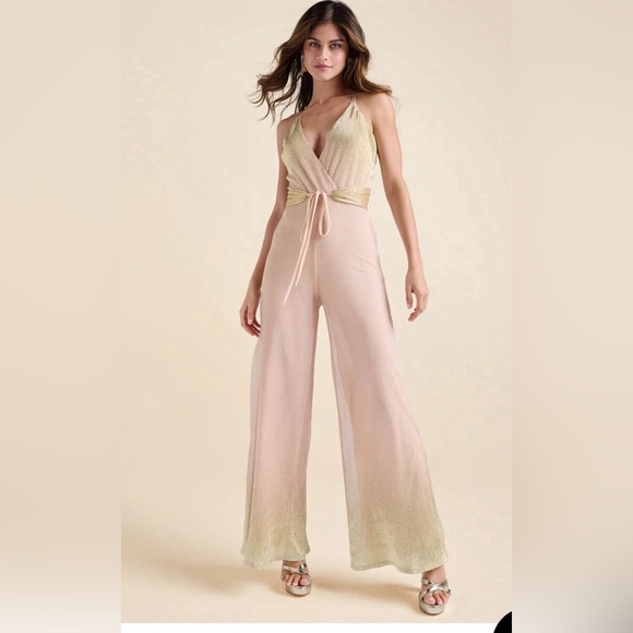 VENUS Pants - Ombre Sparkle Jumpsuit, size S